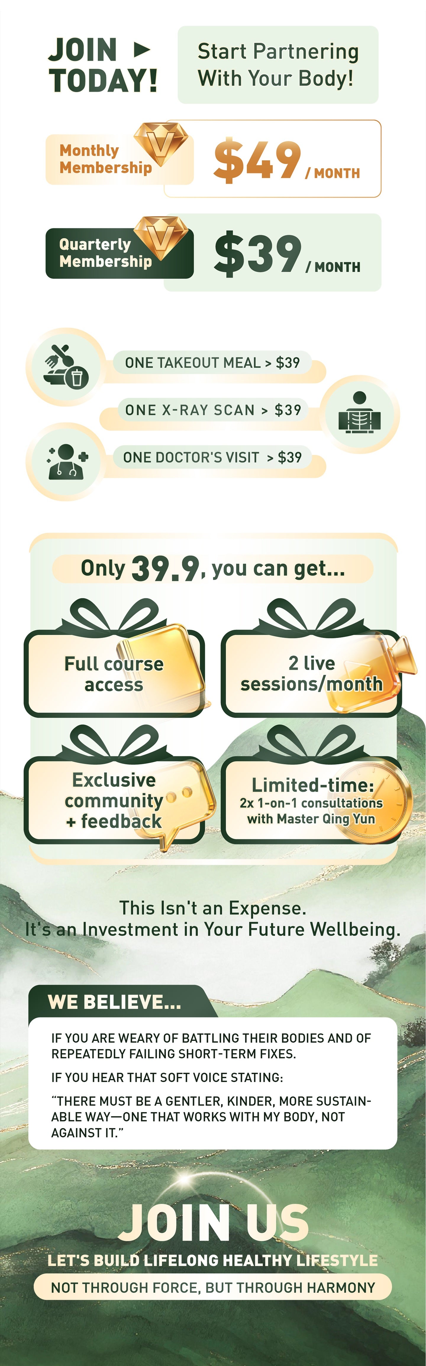 TAICHI Natural Wellness Annual Membership